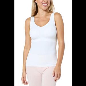 Rhonda Shear Butterknit Smoothing Tank White - Regular